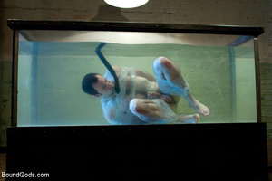 Tortured gay cum bizarre is put into water to feel keif! - XXXonXXX - Pic 14