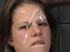 Spunked face brunette gagged in pain