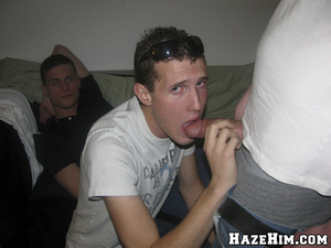 Three lords are having spicy porno gay sex in one of the dorm rooms… - Picture 8