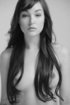 Long haired brunette bimbo with beautiful face looking so irresistible