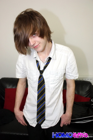 Put on necktie and having a nice dirty talk after all gay xxx! - Picture 1