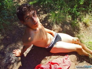 I am wearing black trunks, and having fierce desire to have that gay pictures thing between my legs destroyed! - Picture 2
