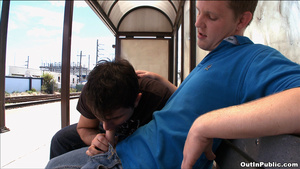 Entertaining each other with shooting gays videos by the railway side! - XXXonXXX - Pic 5