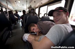 Having love affair by gays videos effeminates right in the back of a bus! - Picture 4