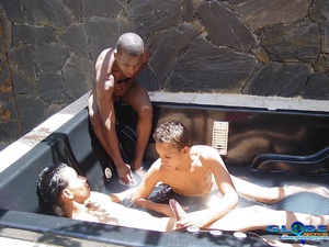 Two whites and black gay are wonderful combination indeed… - XXXonXXX - Pic 4