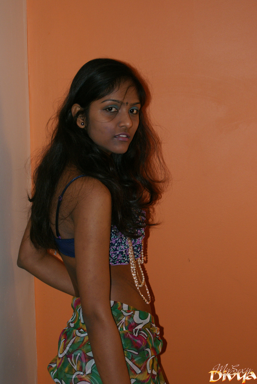 Sexy indian nymph taking off her lingerie a - XXX Dessert - Picture 2