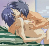 Sexy shaped anime chick and her lover trying 69 position before having
