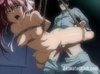 Hanged manga chick with perfect boobs gets her shaved pussy licked and