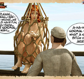 Captured by pirates redhead nude 3d stunners gets humilited and used as
