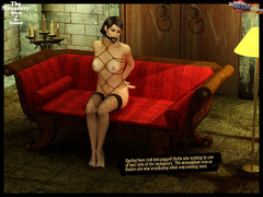 3d busty brunette in fishnet stockings - BDSM Art Collection - Pic 7