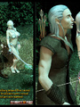 3d elf couple making hot love in the - Picture 1
