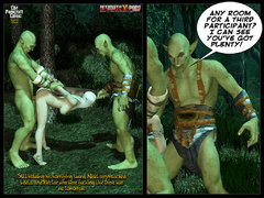 3d elf couple making hot love in the woods till cruel - Picture 7
