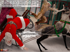 Horny 3d Santa and his helper sedcued two lusty - Picture 3