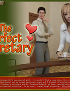 Horny 3d guy asked his beautiful secretary show her yummy butt before