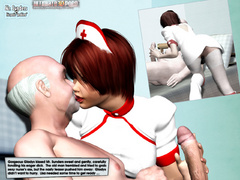 Two naked 3d nurses in exclusive tight stay ups - Picture 4