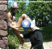 Busty barbarian beauty received knights big fist in her tight and virging