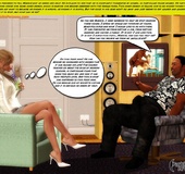 White chick loving horny 3d black dudes taking off their clothes and exposing