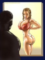 Awesome tits cartoon brunette beauty - Picture 3