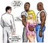 Naughty blonde cartoon wife gets butt fucked by black guys in front of