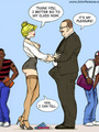 Blonde toon teacher in sexy stockings - Picture 3