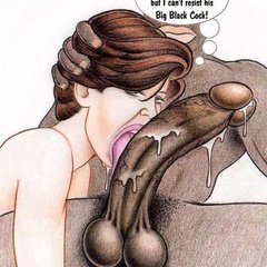Apple butt toon brunette willingly sucking black dong - Picture 3