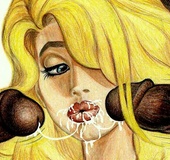 Blonde white toon nymphs willingly getting it on with big dicked black