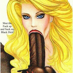 Blonde cartoon beauty sticks heer tongue in a black - Picture 3