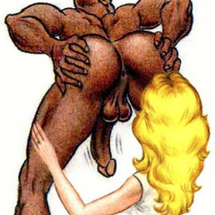 Naughty blonde toon babes don't mind lick black ass - Picture 3