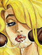 Nasty toon girlfriends doingtheir best to be cum covered after giving