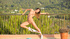 Hot teen Guerlain gets naked and posing on camera outdoors