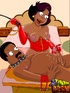 Busty ebony toon housewife and her horny husband making hot bdsm love