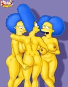 Stunning marge enjoys her naughty time with her busty sisters