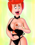 Sexy toon babes slip out their lingerie before being fucked by two dicks.