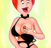 Sexy toon babes slip out their lingerie before being fucked by two dicks.
