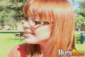Red-haired bitch in glasses gets her sha - Picture 2
