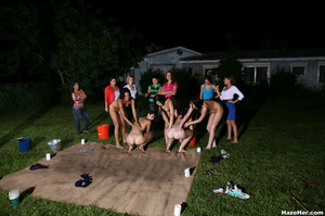 A group of naked girls with blindfolds h - XXX Dessert - Picture 11