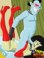 Sex starving cartoon slave girls in red - Picture 1
