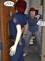 Imprisoned 3d dude gets undressed and - Picture 1