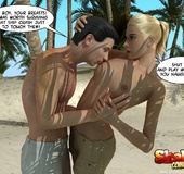 Xxx 3d porn pics of lovely blonde ladyboy willingly riding hard dick of