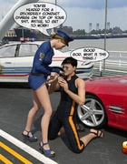 Traffic violated repays his ticket with a mouthful of love