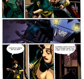 Dirty cartoon bitch gets horny in the bar and she needs to satisfy her