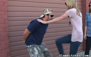 Dude in a cap gets kicked in the street  - XXX Dessert - Picture 4