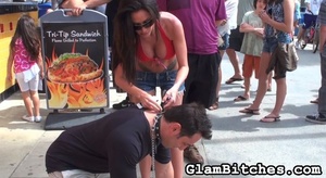 Poor dude on the dog-leash gets humiliat - XXX Dessert - Picture 2
