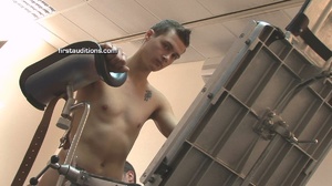 Sexy football player gets his clothes taken off and his cock tugged hard - XXXonXXX - Pic 10