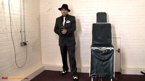 Big hairy man in a black hat and a suit takes everything off and gets absolutely naked - XXXonXXX - Pic 1