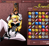 Irresistible hot toon blonde in gorgeous maid uniform teasing on these