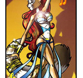 Drawn naughty chicks in tight outfits looking so hot while dancing.