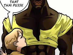 Big black toon guy shows off his dick to - Popular Cartoon Porn - Picture 1