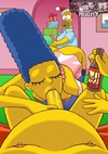 Horny Homer Simpson gets his cock swallowed deep throat