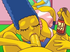 Horny Homer Simpson gets his cock swallowed - Popular Cartoon Porn - Picture 2